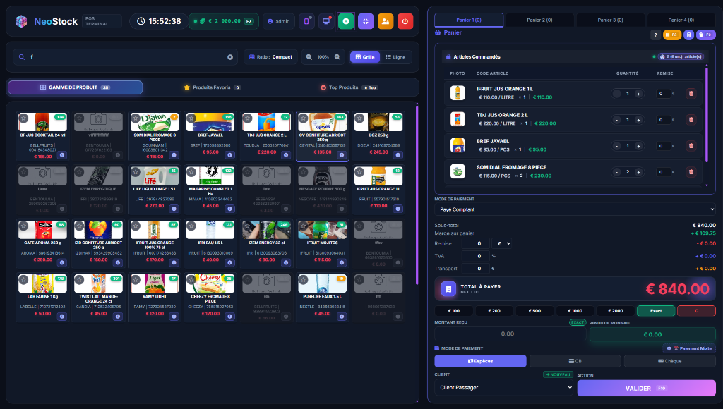 NeoStock POS Terminal Showcase